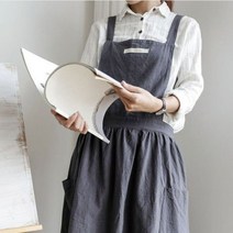 원피스 앞치마 최준카페 고사리 나물 어쩌다주부앞치마, A타입-스카이블루