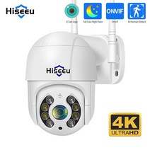 CCTV Hiseeu-4K 8MP PTZ 와이파이 IP 카메라 스피드 돔 야외 5X 디지털 줌 5MP 3MP 1080P 무선 감시, 3.6mm, 5MP NO Card