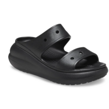 크록스 NC고잔 클래식 크러쉬 샌들 207670-001 블랙 색상 6CM 굽이 있는 여성 샌들
