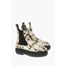 Lanvin 울 트위드 ARPEGE 첼시 부츠 위드 플렛폼 SOLE FWBOLI01 TWEDH21 10
