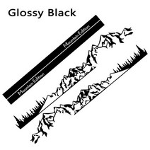 자동차 도어 사이드 스티커 Camper Van Mountain Edition Decals 액세서리 폭스 바겐 VW Transporter T4 T5 T6 Multivan Carave, Glossy Black+LWB