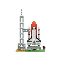 520피스 나노블럭 - 우주왕복선과 발사대, 단품, 단품