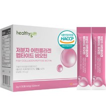 어린 콜라겐 식약처 인증 펩타이드 비오틴 피쉬콜라겐 히알루론산 저분자콜라겐 어류 생선콜라겐 먹는 분말 스틱, 30포, 60g, 1개