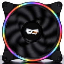 Aigo-D1 PC 케이스 팬 쿨러 냉각 LED 컴퓨터 12V 쿨링 120mm 팬 이중 링 조용하고 쉬운 설치, 02 D1 fan