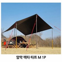 캠핑 암막 렉타 타프 M 1P 차박 백패킹 방수 그늘막, 쿠팡 본상품선택
