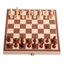 체스 판 말 접이식 나무 여행 체스판 놀이 파티 가족 세 이상 어린이용 자석, 2.Chess B SET