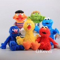 웃는엘모인형 엘모 굿즈 Elmo 세서미 스트리트 애착인형 7 가지 쿠키 그로버 할로윈 빅버드 조이 어니, 7 Pieces