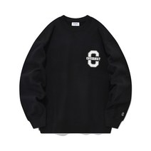 커버낫 스몰 컬리지 C 로고 맨투맨 블랙 635236