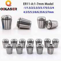 콜릿 스핀들 척 밀링 공구 거치대, 7.4 mm
