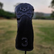 소프트재질 개성만점 스컬 가죽 골프채 커버 3번 우드커버 BLACK, G.3번 우드커버 FW