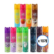 산도깨비 방향제 에어프레쉬너 공기청향제 향택일 300ml x 10개, 레몬향 x 10개