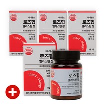 이너띵스 로즈힙 엘라스틴 퓨레 루비잔틴 티리로시드 라이코펜 비타민C, 3+1병 x 60정