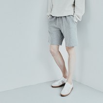 파인드칠린 F4022 워크아웃 스웨트 쇼츠 멜란지그레이