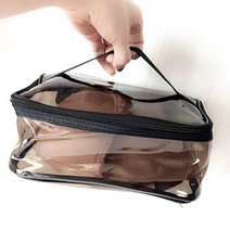 민스리빙 여성 사각 투명파우치 PVC 화장품파우치 여행용파우치, 1개, 1.투명파우치(투명사각)