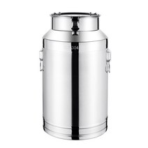 대용량 스테인레스 드럼통 우유 발효통 오일 원형 말통 공드럼 새우젓 밀폐 양동이 대형 육수, 1개