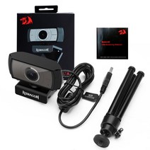 레드드래곤 GW900 APEX USB HD 웹캠 자동 초점 내장 1920X1080P 30fps 카메라 데스크탑 노트북 게임 PC, 기본