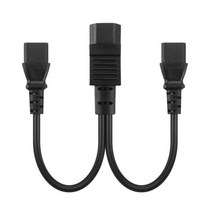 IEC320 C14 ~ 2C13 전원 코드 1 ~ 2 케이블 이중 극 PDU/UPS 인클로저 350 Mm, 350mm, 블랙, PVC