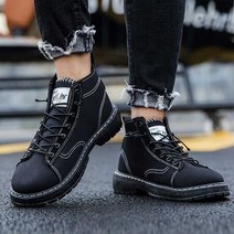 남자 캐주얼 검정 데일리화 사막화 워커 데이트 신발/발편한신발 남자신발쇼핑