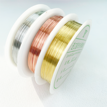 헤세드 와이어 동선 악세사리 부자재 재료, 3사이즈전부, 실버