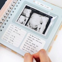 천유 인디고 우리 아기 초음파 앨범 산모 수첩, 도트, 도트