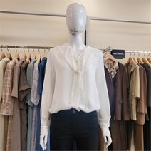 블루페페 SH02 빅카라 타이 블라우스IV 213MSC703