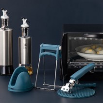 LEY 냄비 접시 다기능 집게 홀더 세트, 4개 세트