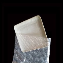 상세설명참조 비접착식 에어캡봉투 뽁뽁이 25cmX25cm 완충 1000매 3W2D8807, 1개, 투명