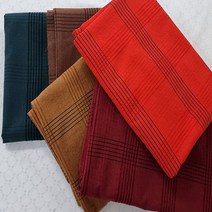 퀼트가게대폭 양면 쟈가드 체크 5color 천 원단, 다홍레드