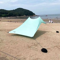 이노뱅크 INNO TENT 비치파라솔 휴대용 캠핑용품 대형파라솔 텐트 그늘막 타프, 4-6인용, innotent-민트