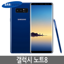 삼성 갤럭시노트8 Galaxy Note8 공기계 자급제, 블루, 256GB, 블루
