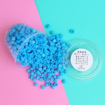 10mm 디폼 톡톡 멀티 블럭 대용량세트 도안 130여종, 10mm 리필 300개(스카이블루)