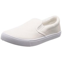 [아미아미] 누계 12만 발 돌파]어른 캐주얼 슬립폰 스니커 레이디스 슈즈 심플 FKL004 (24.5cm 화이트(캔버스))