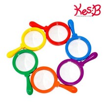 6가지 색상의 돋보기 세트