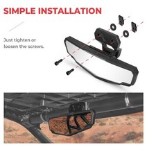 ATV 부품 사륜 4륜 UTV 백미러 폴라리스 RZR PRO XP 4 트레일 S 900 1000 2020 2021 2022 과 호환되는 프리미엄 볼록 액세서리ATV amp 액세서리