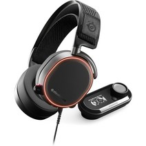 Steel Series스틸시리즈 아크티스 Pro + GameDAC 유선 게이밍 헤드셋, 블랙 Arctis Pro + GameDAC