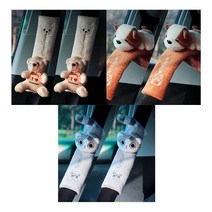 차량용 안전벨트 인형 어깨 커버 쿠션 1p, 귀여운 곰