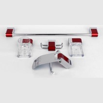 럭셔리 화장실 세련 인테리어 레드 5종세트 욕실패키지 이쁜욕실 욕실악세사리, 1개