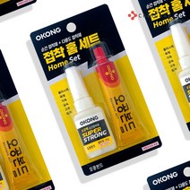 철공자 강력접착제 본드 홈세트 금속 플라스틱 나무 철 쇠 세라믹 가죽 고무, 4p