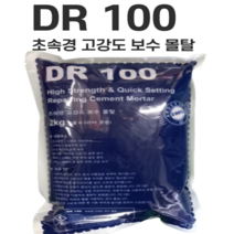 아덱스 던롭 DR100 2KG 초속경 초속건 고강도 보수 몰탈 급결 콘크리트 크랙 시멘트 DR 100 퍼티대용, 아덱스 2KG