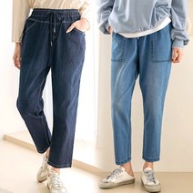 앤더데이 여성용 멋진슬림 데님배기팬츠