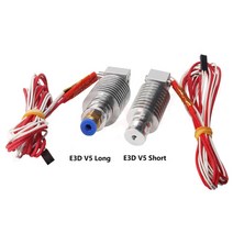 3d프린터부품 3d펜 3디펜 이형필름 3d프린팅 3d프린터 내써팝 투비트 extruder 압출기 램프 e v6 j head 금속 압출 헤드 1 753mm 필라멘트 화산 히터 0, e3d v5 12v, 긴 0.4-3.0mm