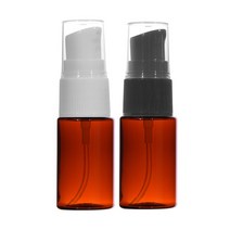 [허브스프레이] 에센스 펌프용기 10ml~40ml, 1개, 10ml 갈색용기 검정캡