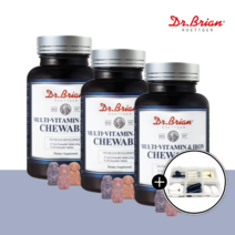 닥터브라이언 멀티비타민 철분 츄어블 성인 종비 영양제 푸마르산제일철 3통