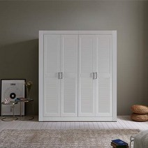 웰튼 갤러리1600 키큰장 옷이불수납 거울 장롱셋트, 풀갤-도어옷장+도어이불장