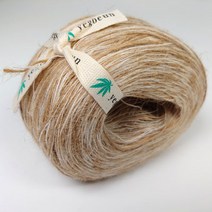 [뜨개마루] 예고은 삼베실(Hemp) 천연삼베실 친환경 수세미, 4. 브라운(수세미), 1개