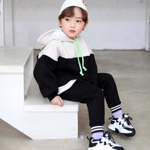 메르시보꾸 아동용 에디션후드셋 기모츄리닝 SS0W09 바지세트