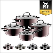 [WMF] 퓨전테크 미네랄냄비 4종세트 16편수 20L 20H 24H 색상선택가능, 상세설명 참조, 블랙