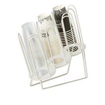 아이언 컵&리드 3단 디스펜서(화이트)