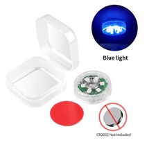 터치 스위치 조명 자동차 앰비언트 램프 휴대용 야간 독서 지붕 전구 인테리어 스토리지 박스, 없음, 파란+3 Pieces