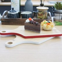 손잡이 나무도마 플레이팅도마 대나무도마 고급도마, 화이트
